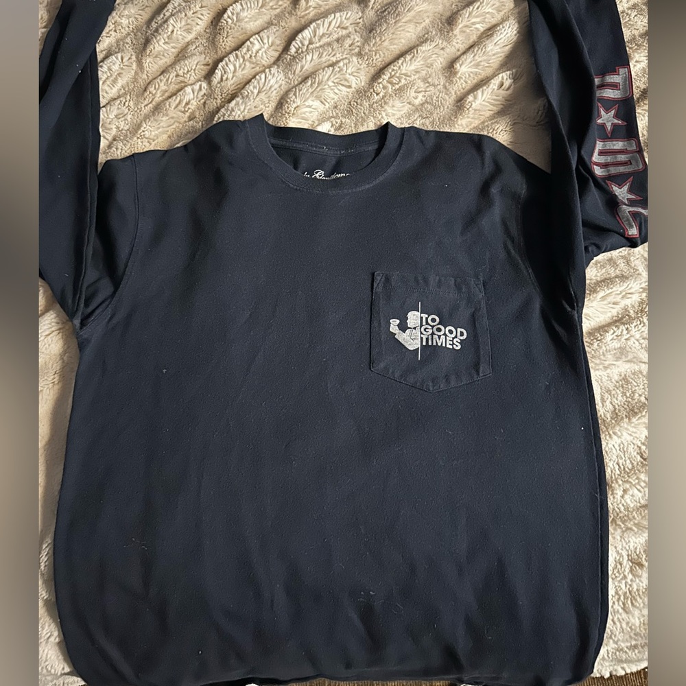 Rowdy Gentleman, Navy Blue Long Sleeve, Medium